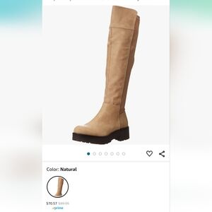 High knee tan boots Size 11 - New